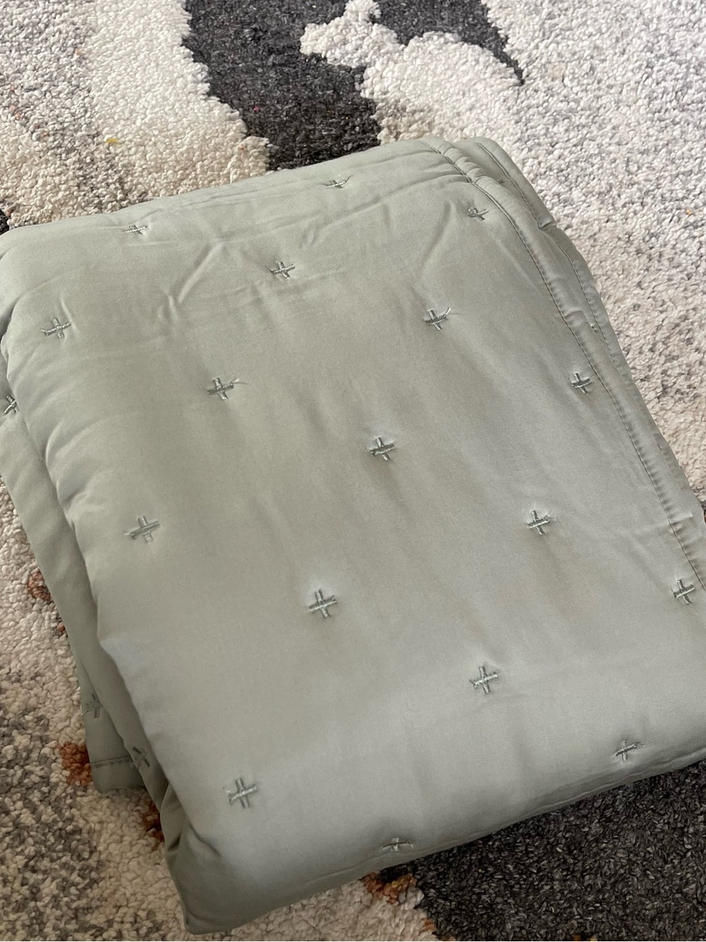 NWOT Quince Bamboo Dream Quilted Sham Set, King (Eucalyptus) - Picture 3 of 5